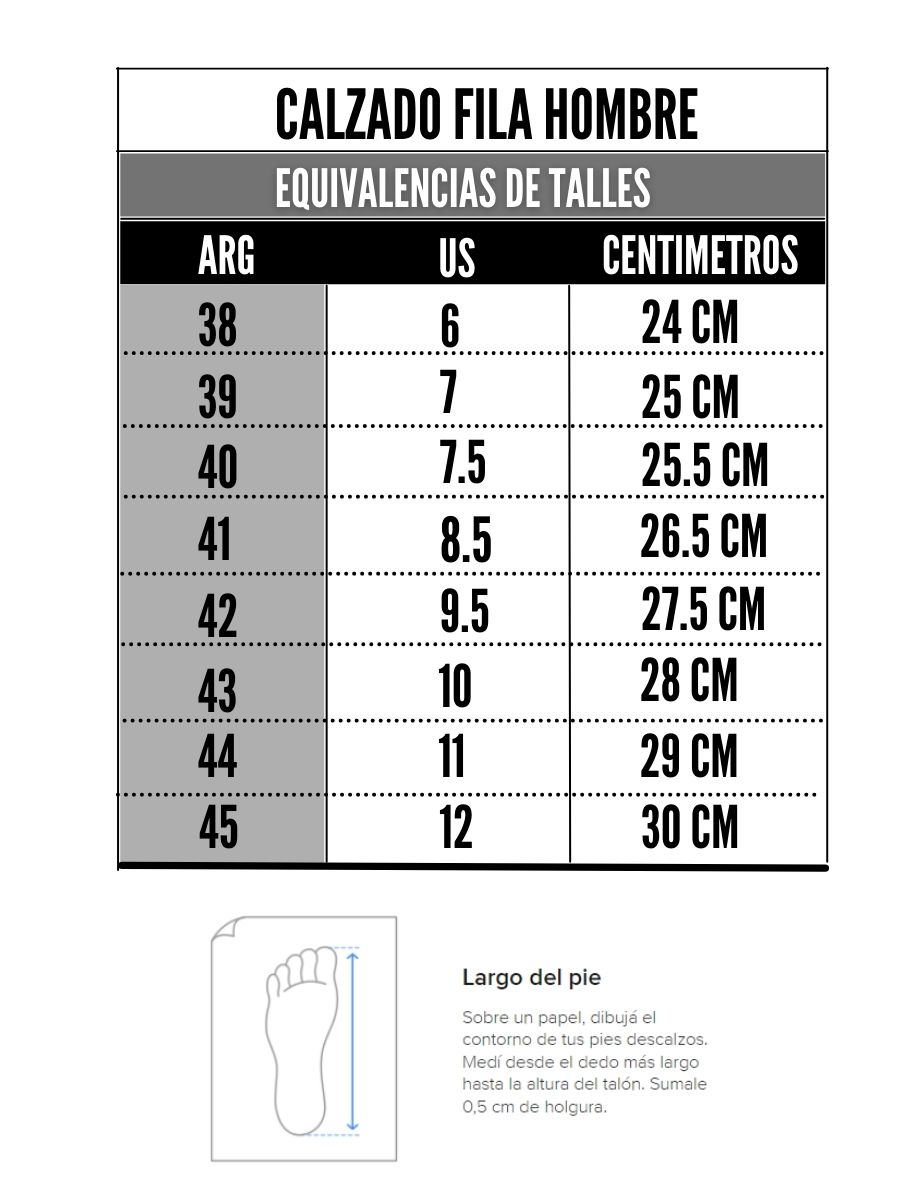 Tabla de talles